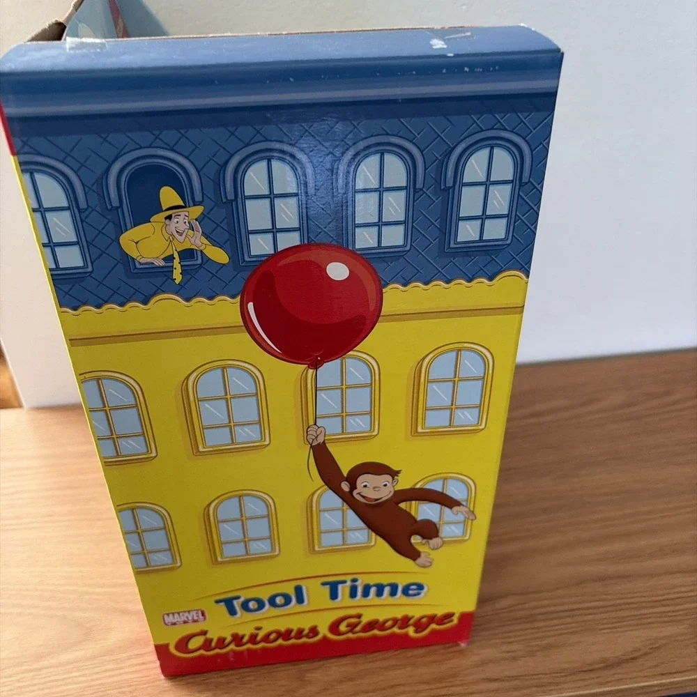 VINTAGE‎ NEW IN BOX Tool Time Curious George Plush Stuffed Animal 2005 - RARE